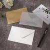 Gift Wrap 20 Pieces Custom Translucent Sulfate Paper Envelope Set DIY Postcard Storage Wedding Invitation Cards