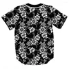 Camicie da uomo a maglietta unisex Single Single Schert Summer Overshirt Baseball Jersey Teen Hip Hop Party Streetwear