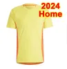 2024 Kolombiya Luis Diaz Futbol Formaları James Castano Carrascal Mosquera Arias Away Away Away Mavi Mens Futbol Gömlekleri Kısa Kol Üniformaları S-2XL