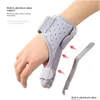 Wrist Support Composite Cloth Hand Brace Accessories Adjustable Aluminum Alloy Grey Black Drop Delivery Sports Outdoors Athletic Outdo Dhlyo