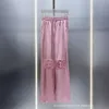 Designer SS24 Primavera/verão Novo nicho de nicho Toalha de toalha de pelúcia de panela versátil calças casuais