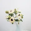 Dekorative Blumen 47 cm Simuliertes Chrysantheme Bouquet Preppy Room Decor Hochzeitsfeier Accessoires Restaurant Blume Arrangement Dekoration