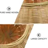 Dinnerware Sets Egg Storage Basket Home Holder Decorative Baskets Bamboo Round Wooden Trays