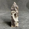 Decoratieve beeldjes 106G Natuurlijke Sphalerite Wand Point Polished Quartz Crystal Tower Healing Obelisk