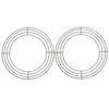 Fleurs décoratives 2pcs Iron Circle Courte de couronne de fil Fire de fil Cadres floraux pour la base de bricolage de Noël