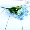 Decorative Flowers Artificial Orchid Silk Cloth Bride Bouquet Home Wedding Decor Scrapbooking DIY Supplies Party Decoration