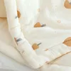 Filtar bomull född swaddle wrap vinter förtjockas quilt tecknad baby sovsäck sovsäck spädbarn svindlande pojkar flickor sängkläder filt