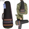 Kabels Hoge kwaliteit 21 -inch sopraan ukulele / ukelele Bag Sapele Wood 15 fret vier strings Hawaii gitaar snaar muziekinstrument