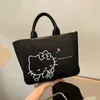 Die Einkaufstasche Lunchbags Leinwand Taschen Handtasche für Frauen Käufer süßer Katzen -Tasche mit Reißverschluss Designer -Tasche Japanische Cartoon kleine Schulter AAA