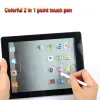 Penne multicolore funzionale 2 in 1 padrone di stilo capacitivo penna penna penna per tablet per pc per telefono cellulare