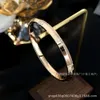 Desginer tiffanybracelet tiffanie tiffanyjewelry v Gold Plated Mijin t Family Roman Digital x Diamond Set Narrow Edition Bracelet for Womens Light Luxury High Grad