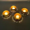 Candele 2024 Luxury Candlestick Ramadan Festival Arte Iron Art Proiezione cavaltro ALPHABET Porta di cera decorazione