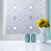 Window Stickers Self-adhesive 45/60x400cm Circle Design Frosted Waterproof Privacy Bedroom Bathroom Glass Film Sticker Silding Door Block