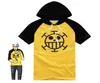 Anime One Piece Trafalgar Law Cosplay maglietta con cartone animato manica corta uomo estate da donna in cotone con cappuccio maglietta con cappuccio 8700032