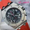 AP Machinery Wrist Watch Royal Oak Offshore Series 26470st Vampire Vampire Red Needle Timing Automatic Mechanical Watch Mens 42mm 42 mm