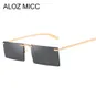 ALOZ MICC Fashion Femmes Rimless Rectangle Lunettes de soleil Men 2019 Brand Design Small Square Sunglasses Femmes Shodes Goggles A4915514290