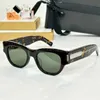 Женские дизайнерские овальные солнцезащитные очки для кошачьего глаз SL573 Прозрачная хаки рама UV400 Поляризованные световые солнцезащитные очки роскошные модные туристические очки для отдыха