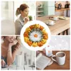 Table Mats Round Coasters For Mugs Crocheting Placemats Decorative Dining Knitted Cup Drinks Water