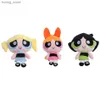 Polaires en peluche Nouveaux 3pcs / lot 20cm Cartoon anime powerpuff girls toys toys mignon fleurie bulles bulles en peluche en peluche cadeaux pour child y240415