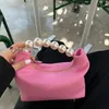 ホーボーヤガワスプリングピンクレトロガールファッションシックパールハンドバッグ甘い小さなバッグ