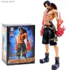 Acción Figuras de juguete 26cm Imagen de acción integrada DX10th Anniversary Fire Fist Cl Escal D Ace Luffy Brother Toys Colección de anime japonesa PVC M Y240415