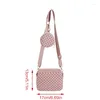 Cosmetic Bags Small Crossbody Bag For Women With Wide Strap Lightweight Shoulder Side Handbag E74B