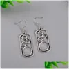 Boucles d'oreilles en lustre en peluche 2023 Femme ethnique Personnalité antique Géométrie vintage Long Hook Triangle Metal Spiral Jewelry Drop délivre Dhia4