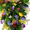 Fleurs décoratives mariage tulipes swag murs extérieurs intérieurs clôture en couronne d'été larme de printemps pour la ferme fiançailles des vacances festivals de la ferme