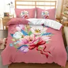 Bedding Sets Fashion Flower Bed Quilt Duvet Cover Pillow Case Home Articles Bedroom Decor Bedclothes Comforter