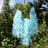 Dekorativa blommor 12 Pack Artificial Fake Wisteria Vine Ratta Hanging Garland Silk String Home Party Wedding Decoration Flower Wholesale