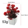 Flores decorativas plantas artificiais decoração de bonsai plástico pinheiro pequeno árvore falsa planta de planta em vasos de enfeites decoração de jardim ao ar livre