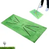 Pads pieghevole golf che colpisce il tappetino allenamento swing aiuti portatili golf allenamento di allenamento tappetino da golf marcatore golf swing allenatore