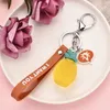 Keychains Lanyards Cartoon Fruits Kelechain mignon Strawberry Apple Carrot pastmelon Keches pour femmes hommes clés de la chaîne de clés