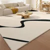 Mattor vardagsrum matta vatten-absorberande icke-halk soffa soffbord filt lyxig känsla förtjockad imitation kashmir