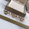 Met zijstenen Anillo Knoop Twist Rings 18K Gold Ploated Snakee Wrapp Ringg Luxe sieraden 3 kleuren Joods uni size 7 8 9 ringliefhebber een dhdxw