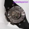 Designer AP Wrist Watch Epic Royal Oak Offshore 26405Ce Mens Watch Black Ceramic Fluorescerande Digital Pointer Automatisk mekanisk världsberömd schweizisk klocka