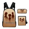 Рюкзак Creative Fashion The Boondocks 3D Print 3PCS/SET SUT SCOUL SCHOOL BAGS НАДЕЛА