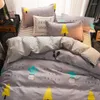 Literie sets à la maison textile gris gris teen cactus libelt garçon garçon filles arbre de Noël motif de couette couvercle tai-oreiller draps plats