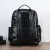 Rugzak Joyir echt leer voor mannen 15,6 inch Laptop Fashion Travel Office Dayback grote capaciteit School Rucksack
