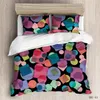 Set di biancheria da letto cucitura a colori motivi geometrici macinazione mao set cover trapunta per due