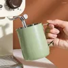 Mughe Coffee Frother Cup Brocca schiuma in acciaio inossidabile con maniglia tazza di grado alimentare anti-russa per cucina da cucina