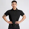 العلامة التجارية للرجال Polos Summer Fashion قميص Polo Men Men Seriplived Ice Dile Silk T-Shirt T-Shirt النسخة الكورية من Trend Loose