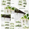 Vases Wall Hanging Hydroponic Test Tube Terrariums Propagation Stations With Wooden Stand For Plants Cuttings Glass Vase Home Decor