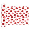 Naklejki na okno czerwone usta naklejka walentynki DZIEŃ DIY Transfer ciepła HTV Film T-shirt żelazko na pakiecie do ubrań Poduszka Poduszka odzież