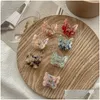 Haaraccessoires Koreaanse schattige vlinder Mini Claws Girls Children Children Lovele Clips Haarspelden Barrette Kids Fashion Drop Delivery Baby, Mater Dheis