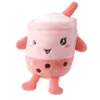 New Cute Boba Stuffed Body Pillow Cartoon 12cm Bubble Milk Tea Plush Toy Keychain Plushie Cup Shaped Kids Gifts