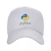 Ball Caps Programator Python Symbol Baseball Cap Oddychający programista programujący programista programowy tata kapelusz sportowy hotback hats