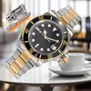 Przesuwana klamra zegarek Automatyczne zegarki mechaniczne Ceramiki Pełne zegarek ze stali nierdzewnej Sapphire Luminous Designer Watch Business Casual Orologio Menwatch