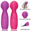 Massagem G massagem feminina masturbadora vibrador vibrador sexy brinquedo para mulheres mini av bast 10 frequência vagina clitóris estimulador