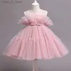 Flickans klänningar Baby Girl Newborn Dress for Girls Kids Wedding Party Dresses For Baby Girls 1st Birthday Princess Dress Bridesmaids Spädbarnsklänning T240415